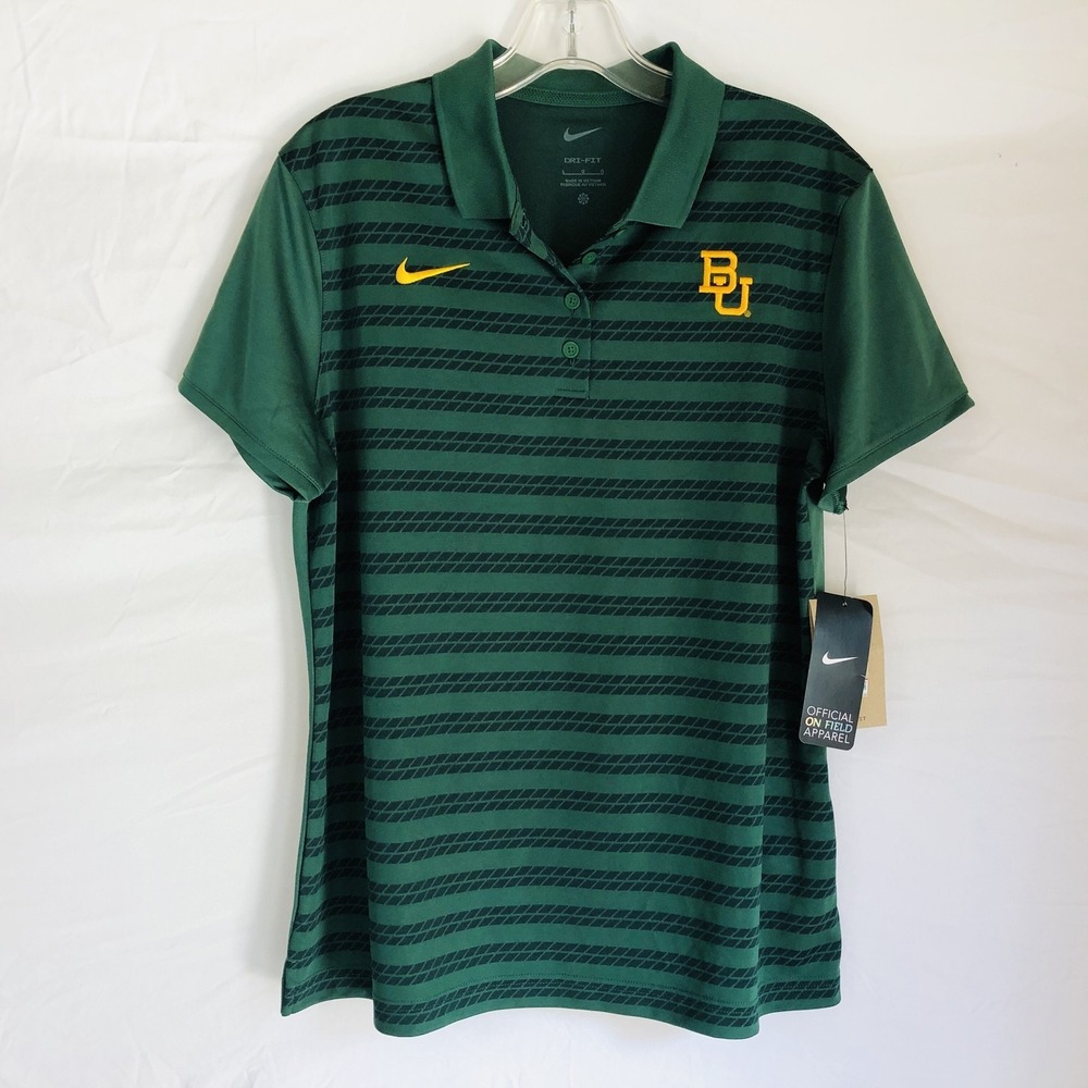 Baylor Bears Shirt Mens Large NCAA Football Nike Dri Fit Polo On Field Apparel